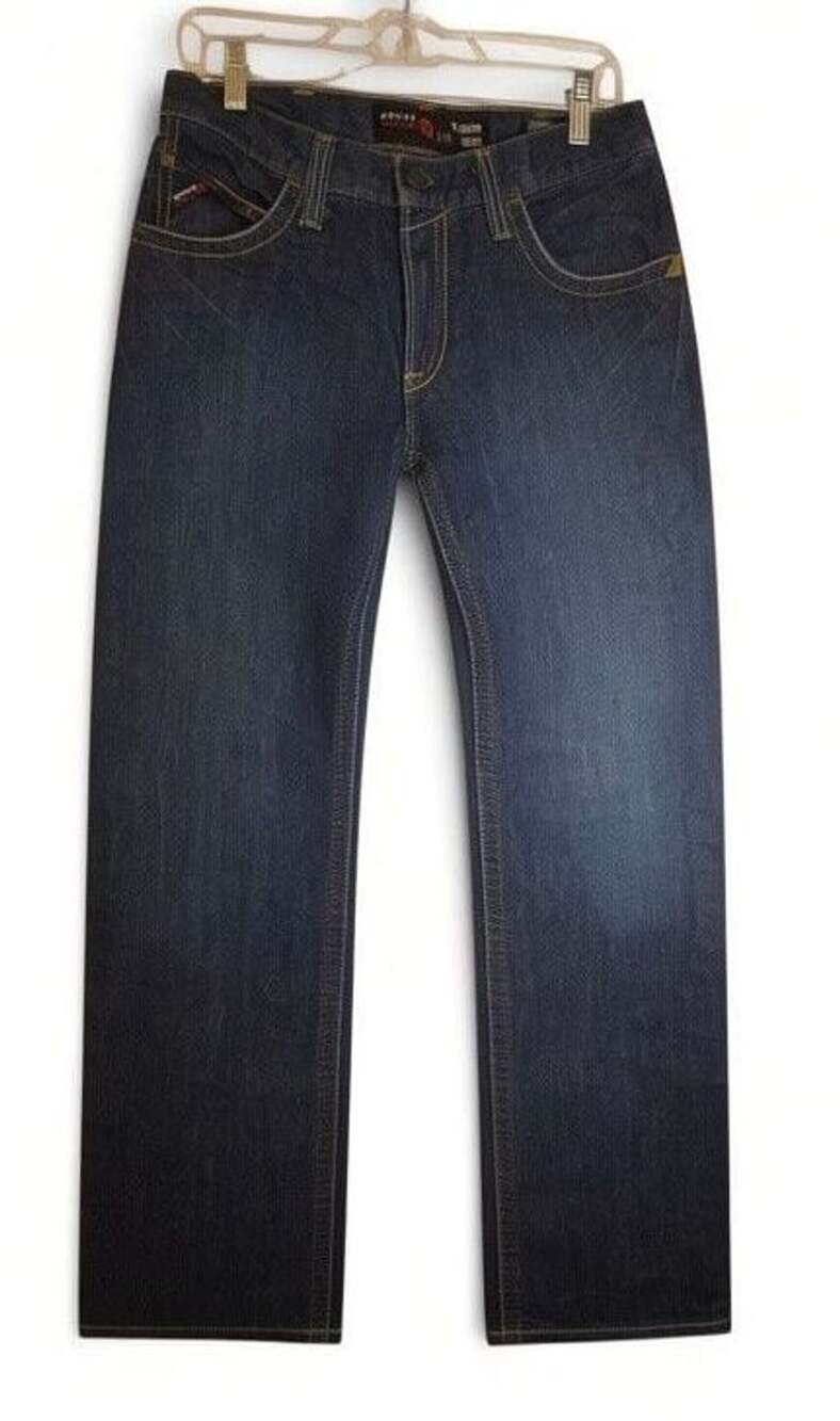 Ariat M4 Relaxed Boot FR Flame Resistant Jeans Dark Wash Size 30x34